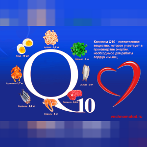 Коэнзим q10, польза для продления жизни, и поддержания здоровья