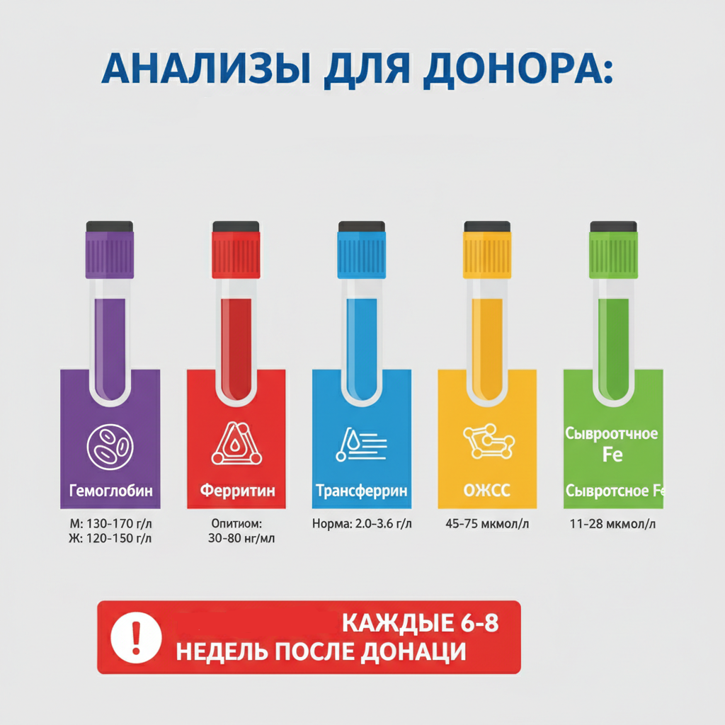 5 обязательных анализов донора